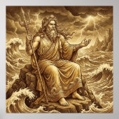Poster Poséidon Mythologie grecque (Devant)