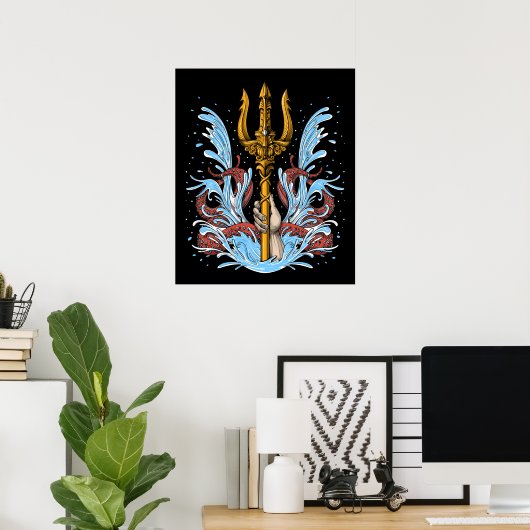 Poster Poseidon Trident (Bureau à domicile)