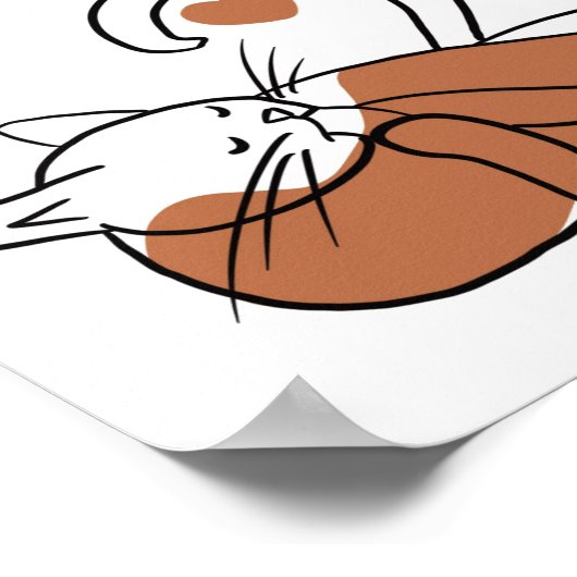 Poster Poses De Chat. (Coin)