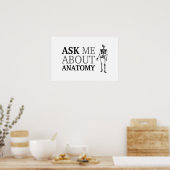 Poster Posez-moi des questions sur l'anatomie (Cuisine)