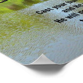 Poster Posez votre fardeau sur le Seigneur...Ps. 55:22 (Coin)