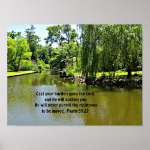 Poster Posez votre fardeau sur le Seigneur...Ps. 55:22