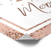 Poster Posh Joyeux Noël | Glam Rose Gold Blush Tree (Coin)
