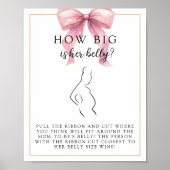 Poster Posh Rose Belge Taille Baby shower Jeu (Devant)