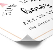 Poster Posh Rose Combien de Bows Baby shower Jeu (Coin)