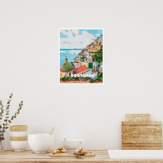 Poster Positano (Cuisine)