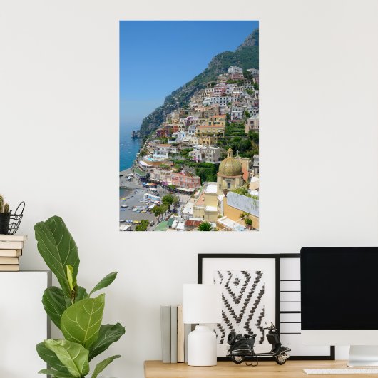 Poster Positano (Bureau à domicile)