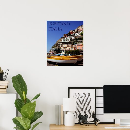 Poster positano italia (Bureau à domicile)