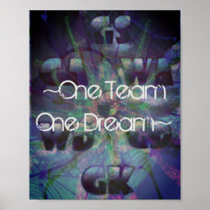 Poster Positions de base-ball de devis motivationnel