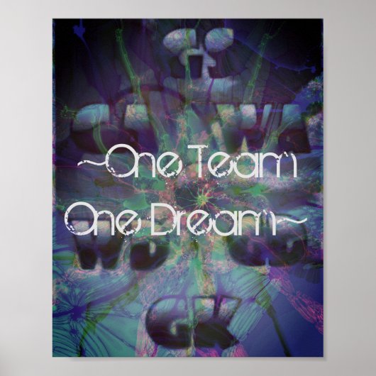 Poster Positions de base-ball de devis motivationnel (Devant)