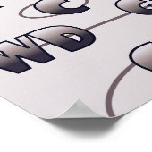 Poster Positions de base-ball de devis motivationnel (Coin)