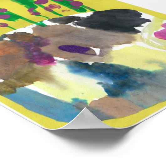 Poster Positions pourpres (Coin)