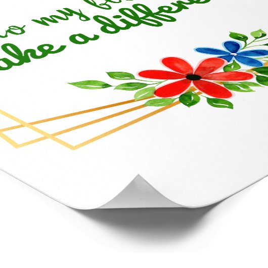 Poster positive bonne vibes citations pour l'acceptation (Coin)