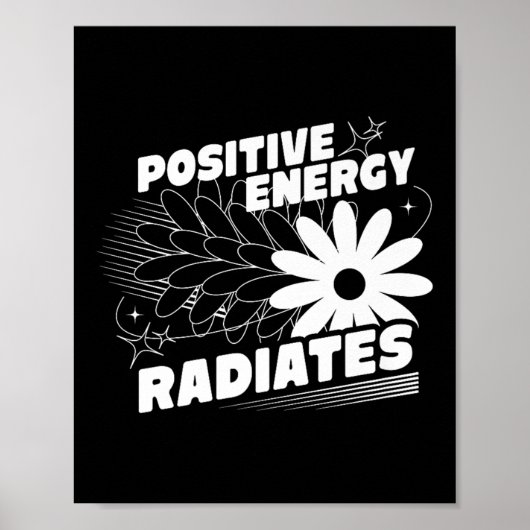 Poster Positive, Rayons d'énergie Citation positive Inspi (Devant)