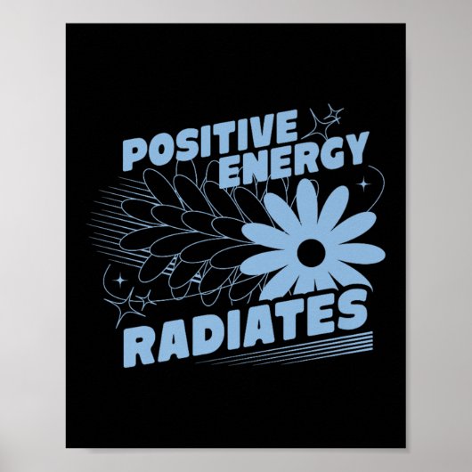 Poster Positive, Rayons d'énergie Citation positive Inspi (Devant)