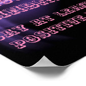 Poster Positivité (Coin)