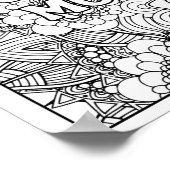 Poster Positivité, Joie, Coloration Thérapeutique, Amour  (Coin)