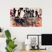 Poster Posse devient hors-la-loi 1893 - Visalia Californi (Bureau à domicile)