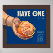 Poster Posséder un Étiquette Vintage Crate (Devant)