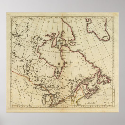 Poster Possessions britanniques en Amérique du Nord (Devant)