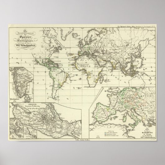 Poster Possessions des Espagnols (Devant)