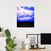 Poster Possibilités Citer les nuages dans ciel bleu clair (Bureau à domicile)