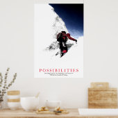 Poster Possibilités Citer Montainer Pensée Positive (Cuisine)