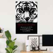 Poster Possibilités de motivation Citation Tiger (Bureau à domicile)
