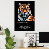 Poster Possibilités de motivation tendance Tiger (Bureau à domicile)