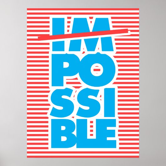 Poster Possible, Impossible (Devant)