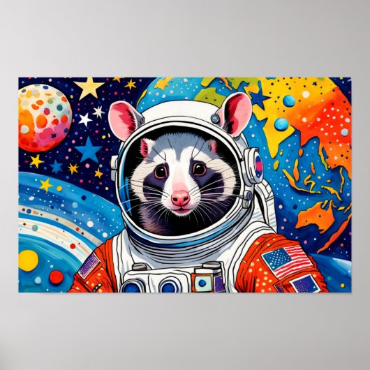 POSTER POSSUM-AUX ÉTOILES ET AU-DELÀ DE 4 (Devant)