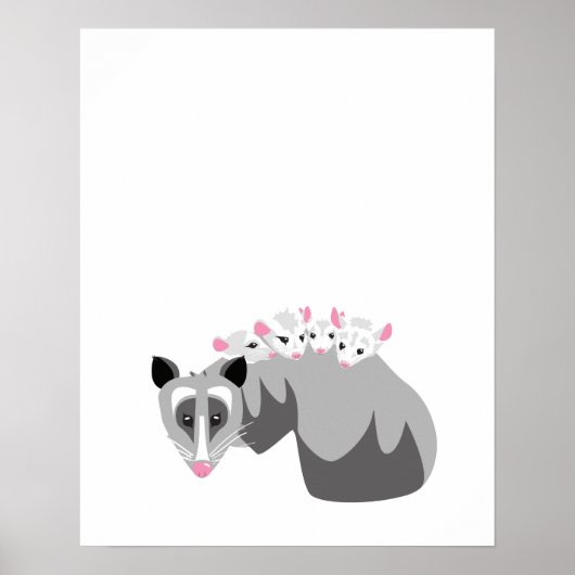 Poster Possum Baby Print (Devant)