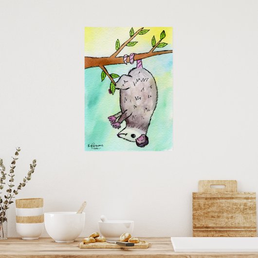 Poster Possum Danglin' (Cuisine)