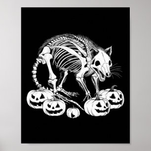 Poster Possum Skeleton Anniversaire Halloween Hommes Femm