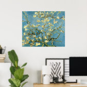 Poster post-impressionniste de l'amandier en fleur (Bureau à domicile)