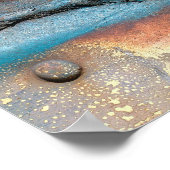 Poster Post métallique oxydé (Coin)