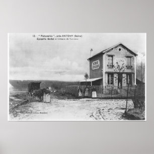 Poster Postcard depicting a 'Panorama' near Antony