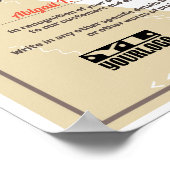 Poster Poste d'affichage de l'employé du certificat d'app (Coin)