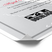 Poster Poste d'affichage de l'employé du certificat d'app (Coin)