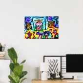 POSTER POSTE D'ART EN BUFFALO PURPLE DE 24" X 16" (Bureau à domicile)