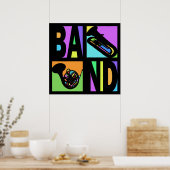 POSTER POSTE DE BANDE POP ART (Cuisine)