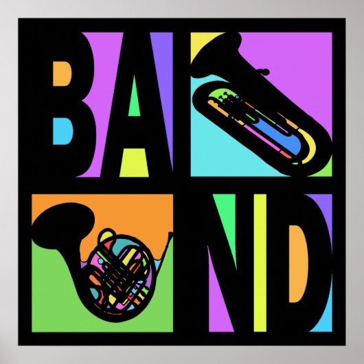 POSTER POSTE DE BANDE POP ART (Devant)