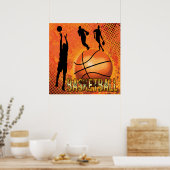 POSTER POSTE DE BASKETBALL (Cuisine)
