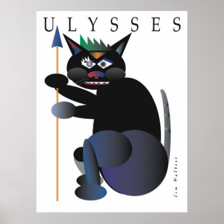 POSTER POSTE DE CHAT ULYSSES DE JIM MALTESE