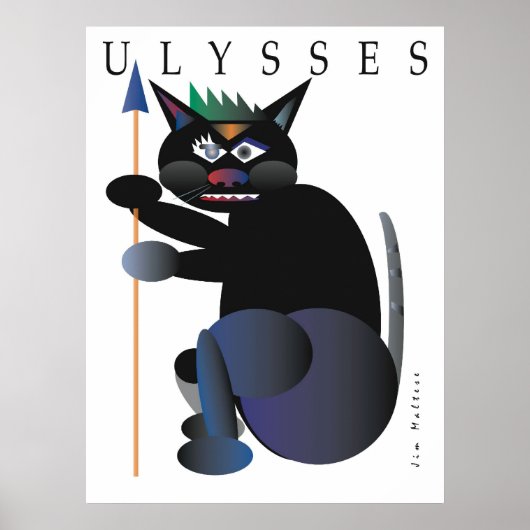 POSTER POSTE DE CHAT ULYSSES DE JIM MALTESE (Devant)