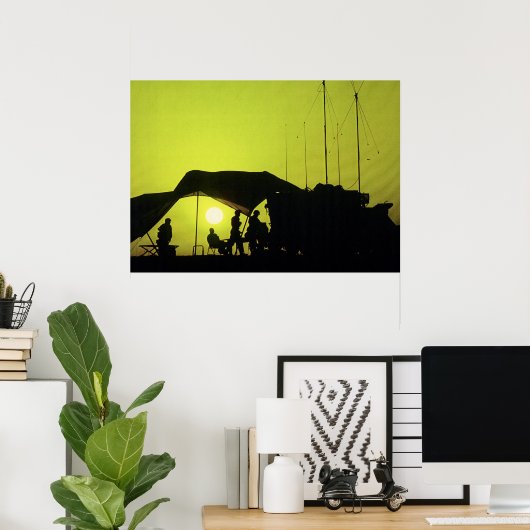 Poster Poste de commandement mobile de l'Armée (Bureau à domicile)