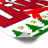 POSTER POSTE DE LABORATOIRE DE NOËL PÈRE NOËL (Coin)