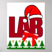 POSTER POSTE DE LABORATOIRE DE NOËL PÈRE NOËL (Devant)