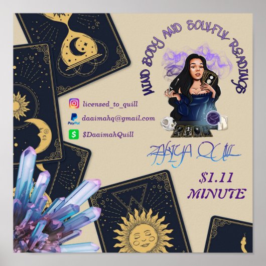 POSTER POSTE DE LECTURE D'ESPRIT ET DE LECTURE SOUPLE (Devant)