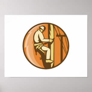 Poster Poste de l'utilitaire d'Escalade électrique de la